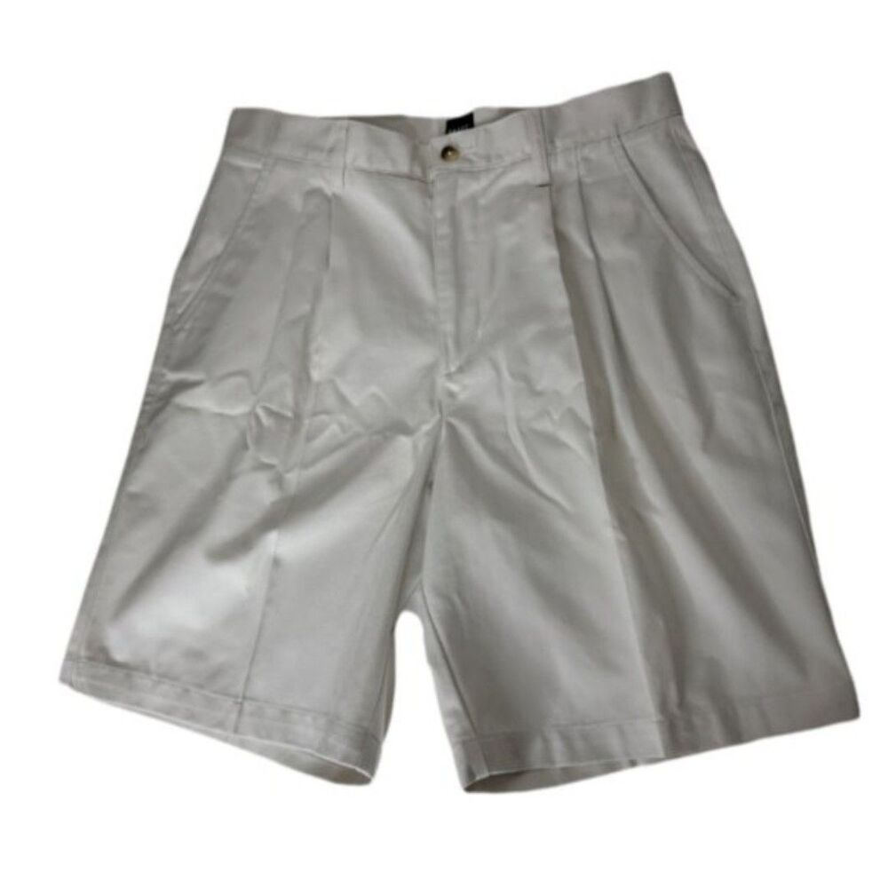 Men's Basic Edition Walking bermuda Shorts Size 34 beige 100% cotton *
